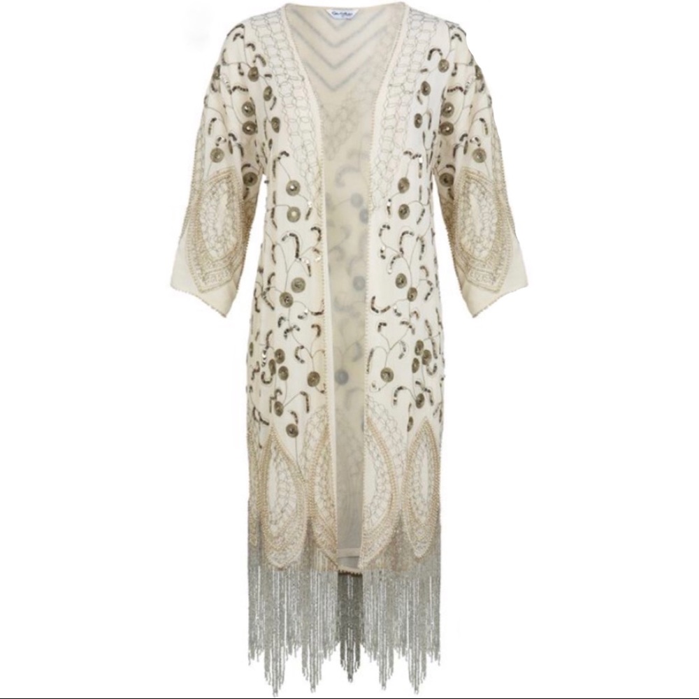 Rare Miss Selfridge Beaded Kimono